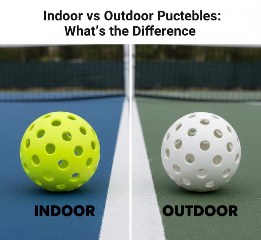 Indoor vs Outdoor Pickleballs